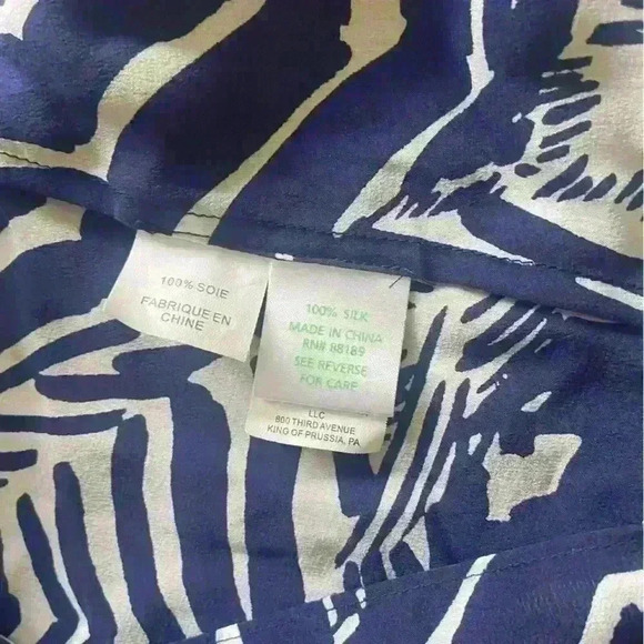 Lilly Pulitzer Oh Cabana Boy Dusk Top Umbrella Tank Size XL 100% Silk - Picture 11 of 12